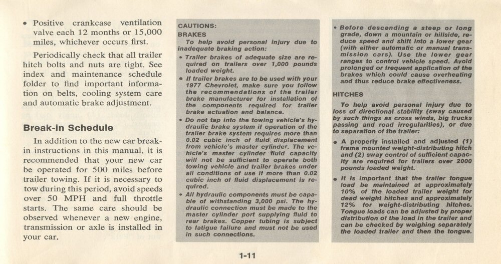 1977 Chev Chevelle Owners Manual Page 52